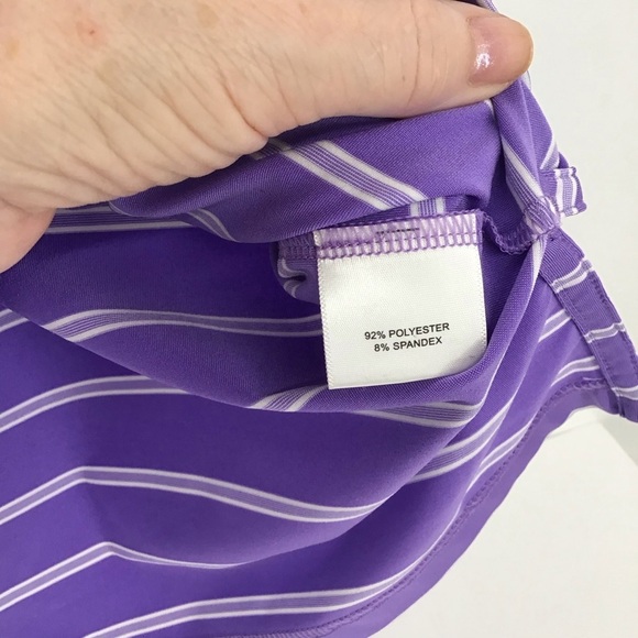 Peter Millar Summer Sport Performance Polo Short Sleeve Shirt Purple Size L - Picture 4 of 5